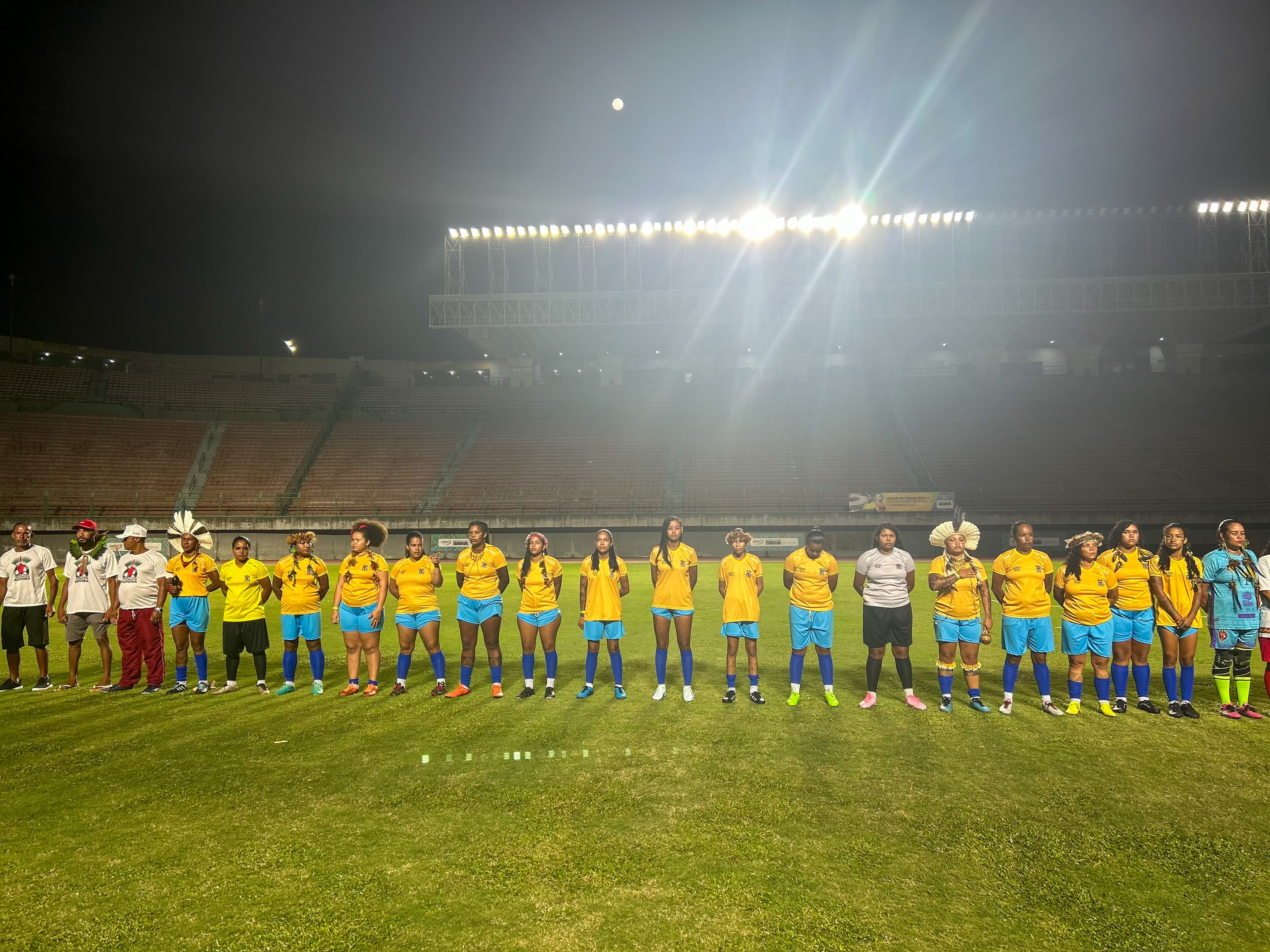 Finais do 1º Campeonato dos Povos Indígenas da Bahia no Estádio de Pituaçu, Salvador