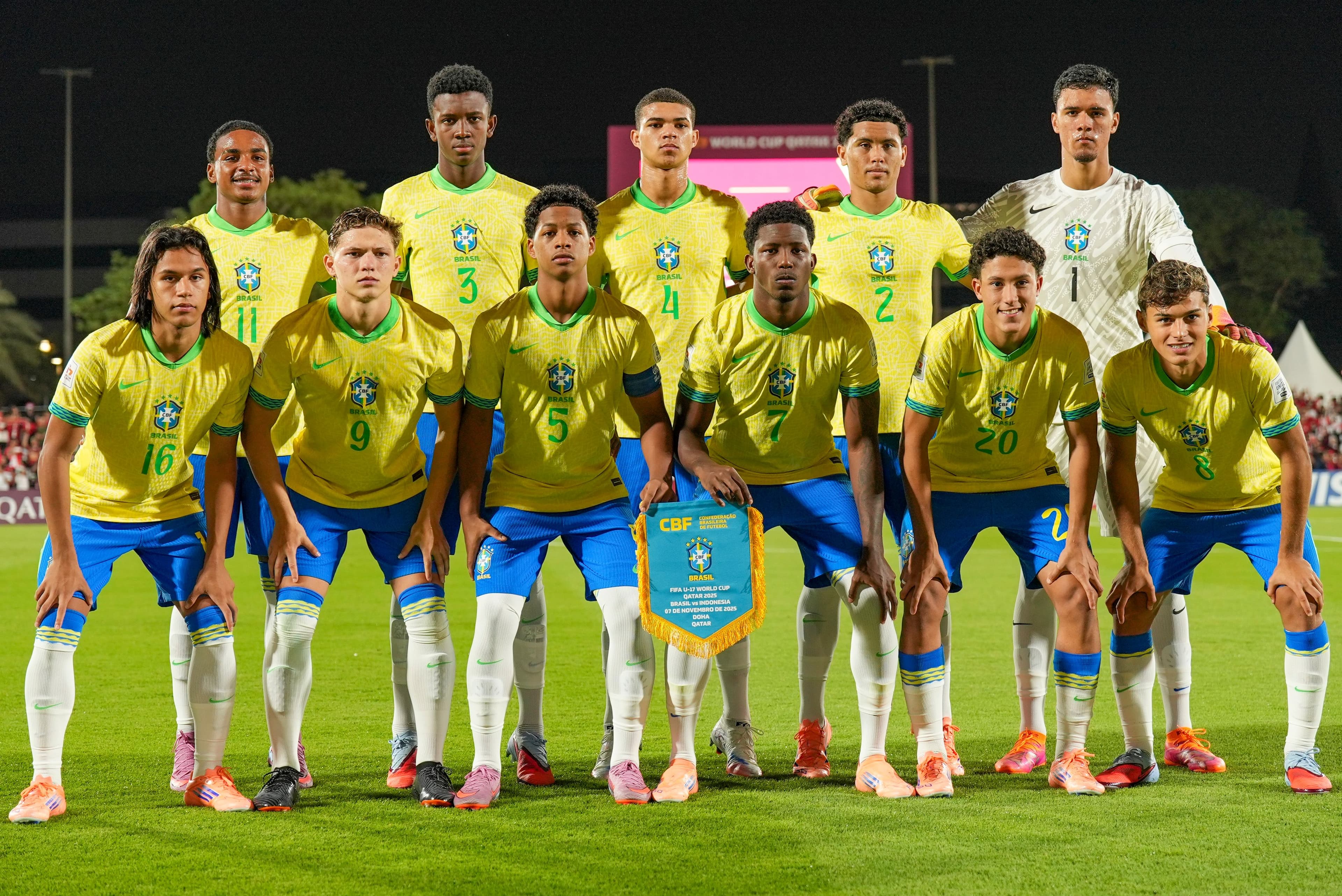 Brasil enfrenta Paraguai na Copa do Mundo Sub-17 em busca do pentacampeonato
