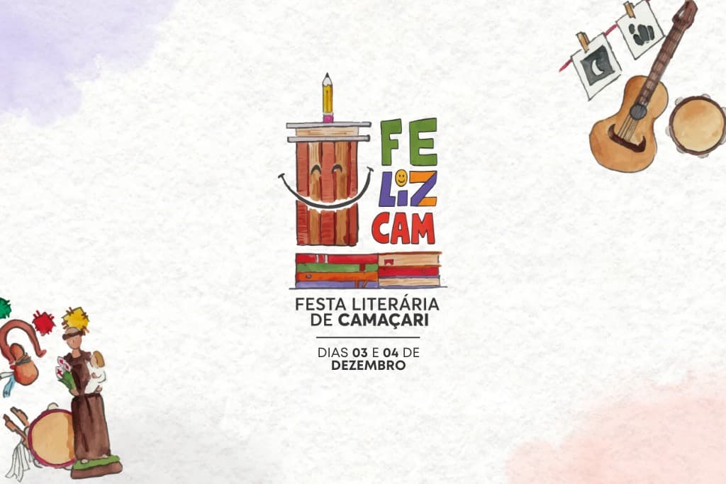 FELIZCAM, Festa Literária em Camaçari, acontece nos dias 3 e 4 de dezembro