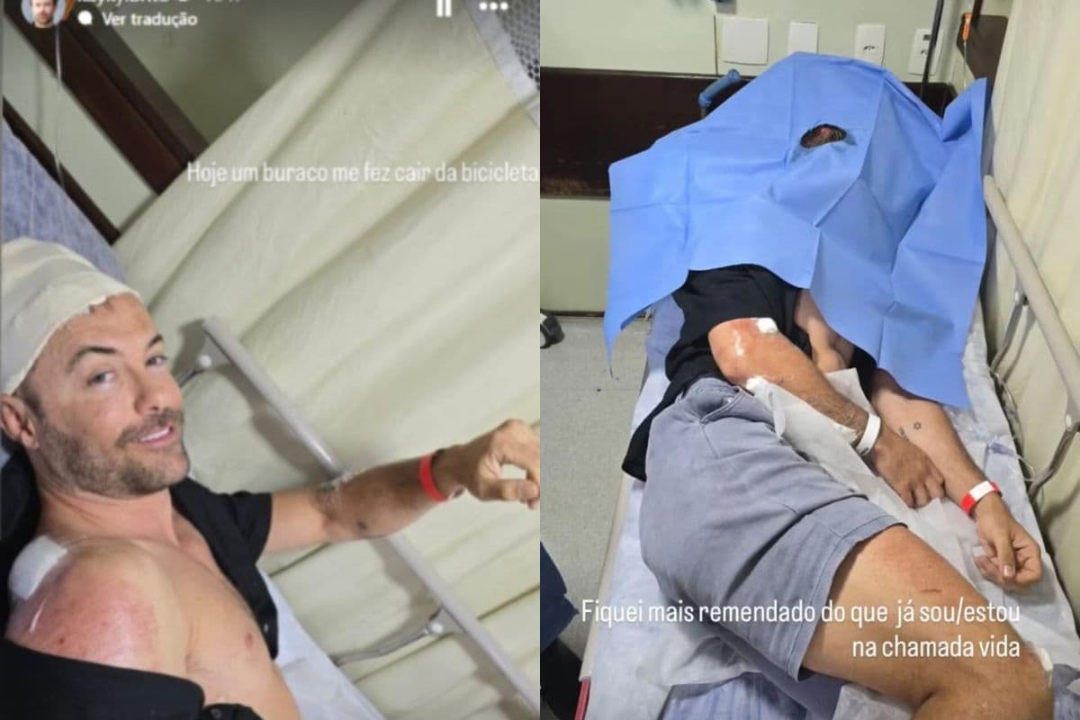 Kayky Brito sofre acidente de bicicleta no Rio de Janeiro e leva pontos