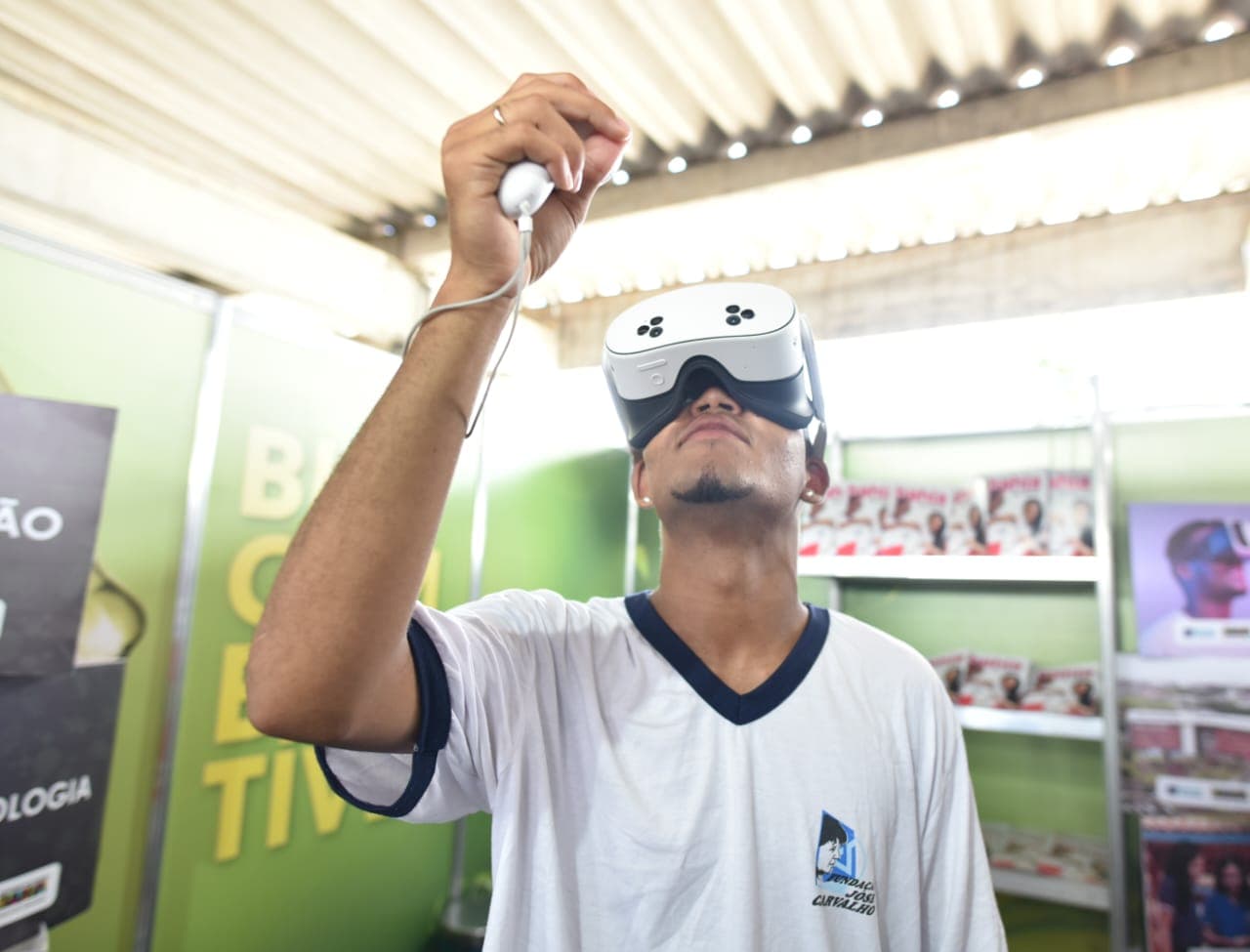 Fenagro 2025: Visitantes na Bahia vivenciam experiência 3D no fundo do mar