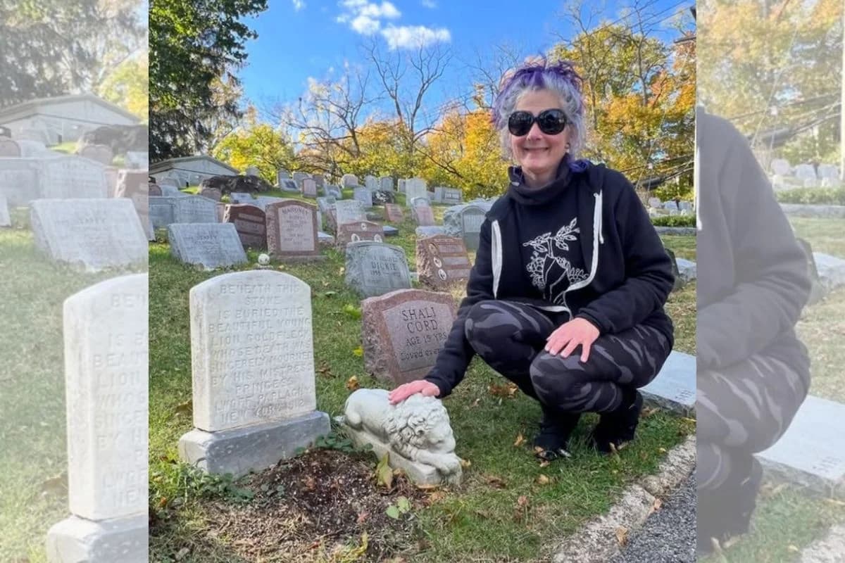 Rachel registra histórias de amor e luto em cemitérios de pets nos EUA