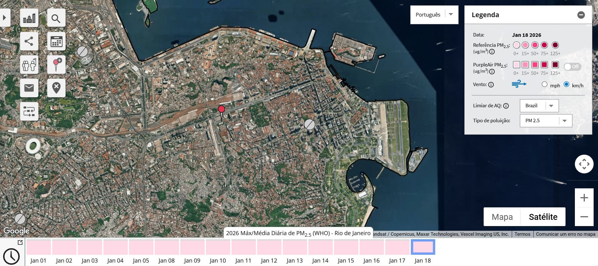 Inteligência artificial mapeia poluição do ar no Rio como um 'Waze'