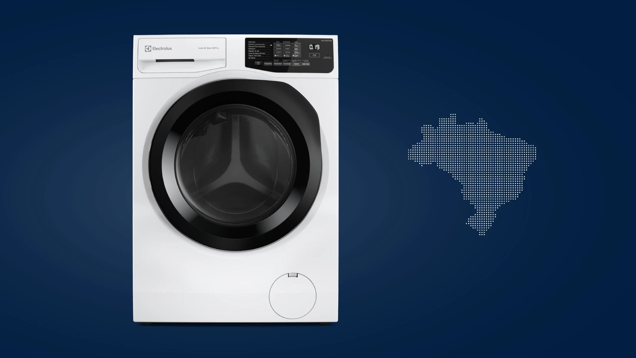 Electrolux lança lava e seca que tira manchas 4x mais fácil