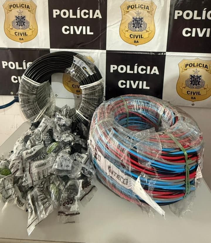 Homem é Preso Vendendo Fios Furtados da Coelba em Conceição do Coité