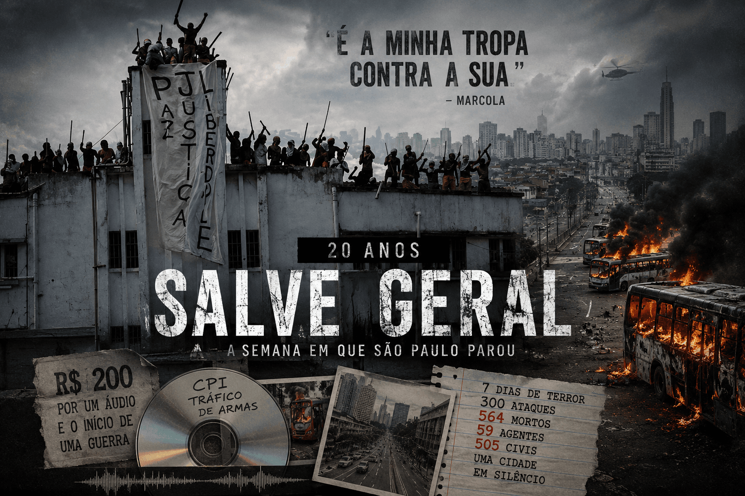 Salve Geral do PCC completa 20 anos; entenda a onda de ataques em São Paulo