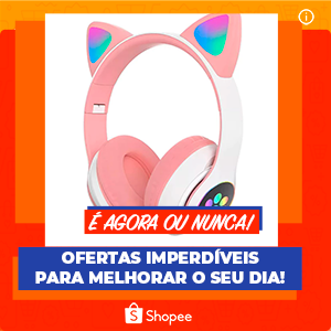 Fone Bluetooth com Orelhas de Gato