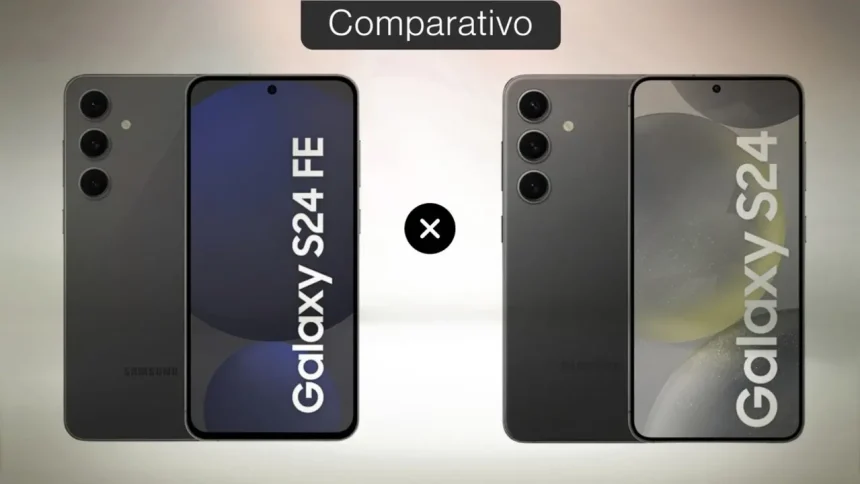 Capa de comparativo: Galaxy S24 FE vs. Galaxy S24 — Foto: Arte/TechTudo