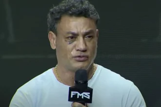 Popó em entrevista coletiva pelo Fight Music Show -