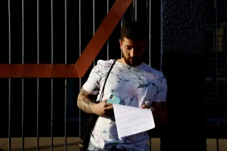 Candidatos chegam para as provas do Concurso Público Nacional Unificado (CPNU) -